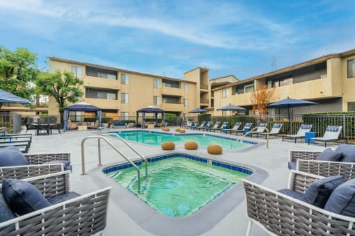 Jacuzzi and pool